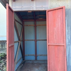鉄骨骨組み作業小屋 物置 DIYの画像