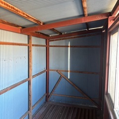 鉄骨骨組み作業小屋 物置 DIYの画像