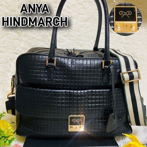 本革✨ANYA HINDMARCH✨アニヤハインドマーチ✨ショルダーバッグ✨