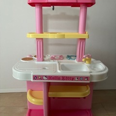 ハローキティ　デラックスキッチン　小物付きの画像