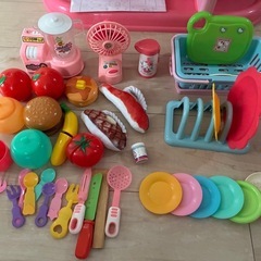 ハローキティ　デラックスキッチン　小物付きの画像