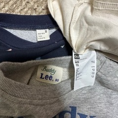 美品　長袖　トレーナー　トップス　3枚セット　まとめ売り　ベビー服　80 の画像