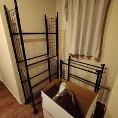 【美品】突っ張り棚 ウォールシェルフ 幅60cm高さ230cmの画像