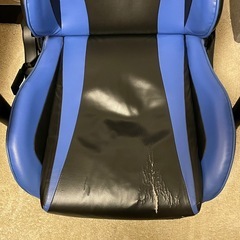 ゲーミングチェア GTRACING GT002　レザー/ブルーの画像