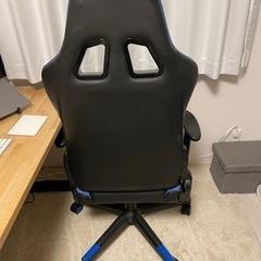 ゲーミングチェア GTRACING GT002　レザー/ブルーの画像