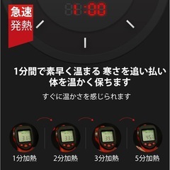 電熱ジャケット 長袖 3段階温度調整 温度調節 ヒータージャケット 水洗い可の画像