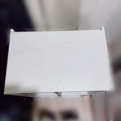 カラーボックス ホワイト 浅型 の画像