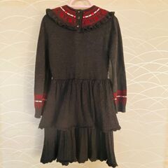 ニット女児ワンピース　120㎝の画像