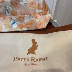 ピーターラビットミニトート＆保温保冷ポーチ日比谷花壇コラボ　2点セットの画像
