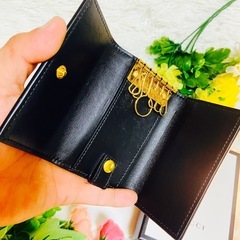 箱付き✨本革✨GUCCI✨グッチ✨キーケース✨カード入れ✨ブラック✨イタリア✨の画像