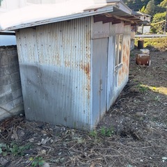 鉄骨骨組み作業小屋 物置 DIYの画像