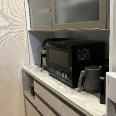 使用1年 ニトリ 組み合わせキッチンボード リガーレ 140cm セラミック天板の画像