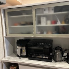 使用1年 ニトリ 組み合わせキッチンボード リガーレ 140cm セラミック天板の画像