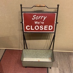 アイアン Open/closed  看板の画像