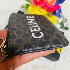 CELINE✨セリーヌ✨財布✨コインケース✨トリオンフ✨モノグラム✨キーリング✨の画像