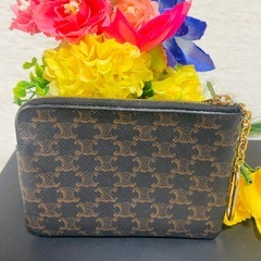 CELINE✨セリーヌ✨財布✨コインケース✨トリオンフ✨モノグラム✨キーリング✨の画像