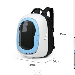 【⠀そら様  】リュック型 猫用キャリーの画像