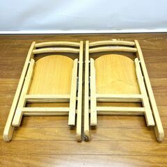 【2脚セット】上海 子供用 折り畳み木製イスの画像