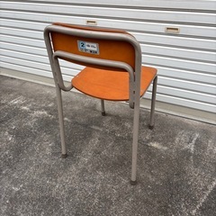 昭和レトロ 学校の椅子 ネコス　2号 学習椅子 当時物の画像