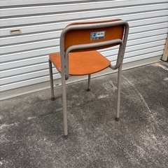 昭和レトロ 学校の椅子 ネコス　2号 学習椅子 当時物の画像
