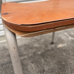 昭和レトロ 学校の椅子 ネコス　2号 学習椅子 当時物 一部傷みありの画像