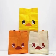 【大半新品】エコバッグ 5点セット/セブン限定ひよこちゃん　ノジマ　mozの画像