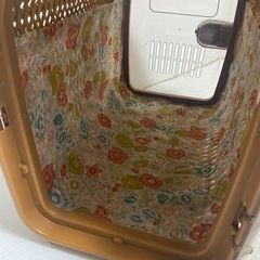 ペット用 キャリーバッグ 籐製 ラタン 猫 犬 小型 持ち運び レトロの画像