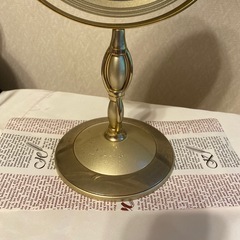 卓上ミラー 5倍拡大 ゴールドの画像