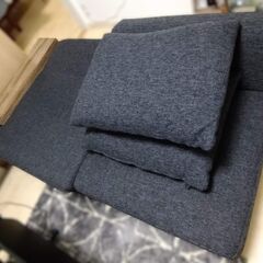 LOWYA2.5人掛けカウチソファ（収納付き）※少々難ありの画像