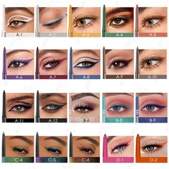 鮮やかなグリーン系のペンシルアイライナーの画像