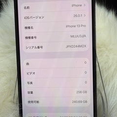 iphone 13PRO シエラブルー256GB 国内版 SIMフリー「箱付き」 バッテリー大容量100％ 美品の画像