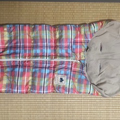 ロゴスLOGOS 寝袋　おくるみ　ベビーカー防寒具　ベビーカーシュラフの画像