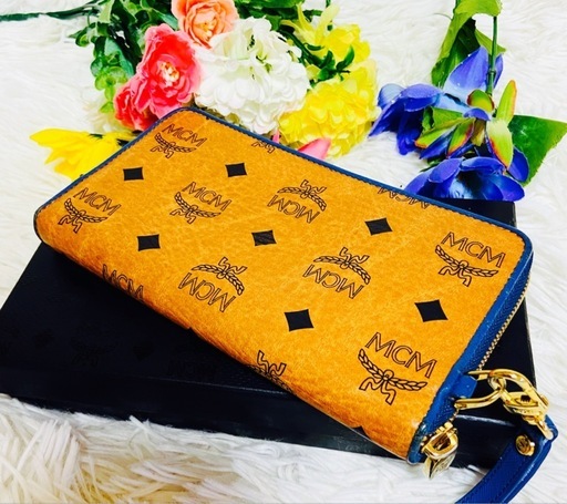 本革✨MCM✨Craig & Karl✨財布✨コラボ✨ヴィセトス柄✨ストラップ付