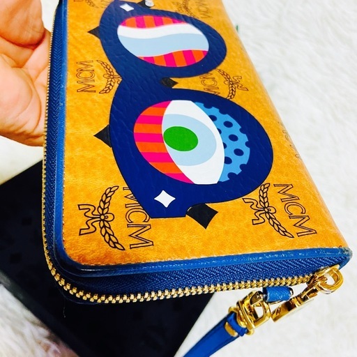 本革✨MCM✨Craig & Karl✨財布✨コラボ✨ヴィセトス柄✨ストラップ付