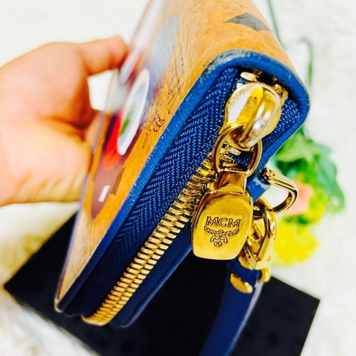 本革✨MCM✨Craig & Karl✨財布✨コラボ✨ヴィセトス柄✨ストラップ付