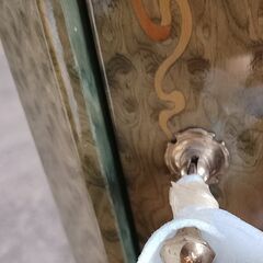 アンティーク ガラスキャビネット ヴィンテージ ショーケース 飾り棚の画像