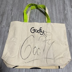 ディズニー　グーフィー　サイン入り　トートバッグの画像