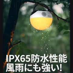 ランタン LEDランタン キャンプランタン【業界初タッチセンサー式＆レインボーライト】 充電式 7色切替 作業灯 高輝度 無段階調光 輝度記憶 IPX65防水 マグネット内蔵 小型 キャンプ アウトドア 登山 夜釣り 防災 停電 緊急 非常用 LEDライト 日本語取扱説明書 ホワイトの画像