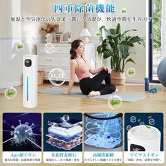 【新品】加湿器 超音波式 10L大容量 45%-90%湿度設定 空焚き防止 3段階ミストの画像