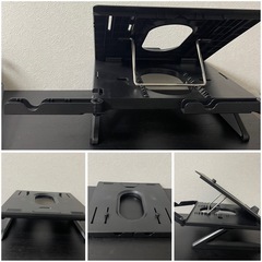 折りたたみノートPCスタンド（8 段階・脚付） PCA-LTSH8BK ¥5,599（税込）の画像