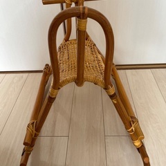 ラタン製ロッキングホース　木馬の画像
