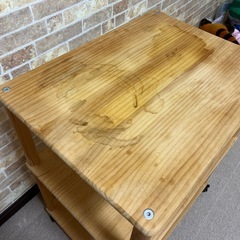 汚れあり特別価格！キャスター付き　ウッドラックの画像