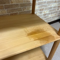 汚れあり特別価格！キャスター付き　ウッドラックの画像