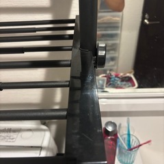 ランドリーラック　ニトリ　ブラック　スチールラック　洗濯機　ラック　の画像