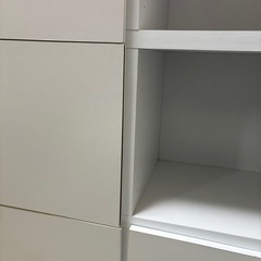 【急募】⭐️大容量収納棚／キューブボックス 扉付き ホワイトの画像