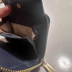 マイケルコース Michael Kors 二つ折り財布 レザー ネイビー の画像