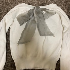 バックリボントップスの画像