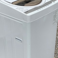 高圧洗浄済み ! ! ◇東芝 洗濯機 2021年製 7Kg 浸透パワフル洗浄 からみまセンサー 部屋干しモードAW-7GM1 保証付 ! 配送可 ! !の画像