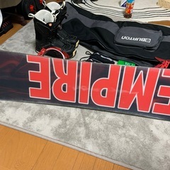 スノーボード全セット、ケースもつけますの画像