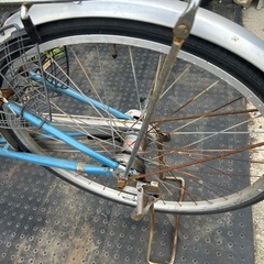 ママチャリ　サビあり　パンクしているか空気抜けてます。。の画像